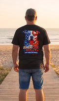Painted flag American Bully shirt